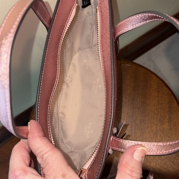 Kate Spade  Glitter mini tote  wristlet
Card holder  Mitten Pink 3 piece set NWT - Picture 11 of 17